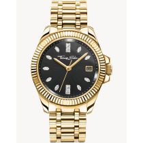 Thomas Sabo WA0431-291-207 Orologio Donna nero Oro 33mm 5ATM 
