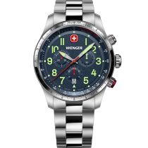 Wenger 01.0543.112 Orologi Uomo Terragraph Crono 43mm 10ATM 