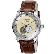Zeppelin 8566-5 Orologio Uomo Friedrichshafen Open Heart 41mm 5ATM