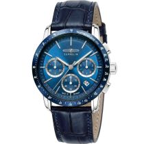 Zeppelin 8878-3 Orologio Uomo New York Cronografo 43mm 5ATM 