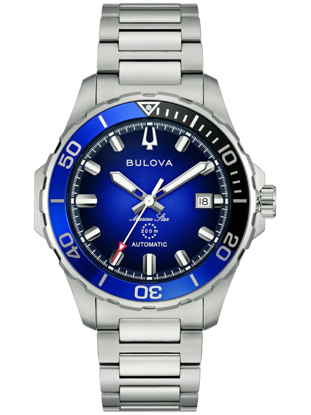 Bulova Lunar Pilot Pilota Lunare 96B258 - Orologio Cronometro Design Cinturino In Acciaio Inox Uomo Nero B01fsm4smu 3