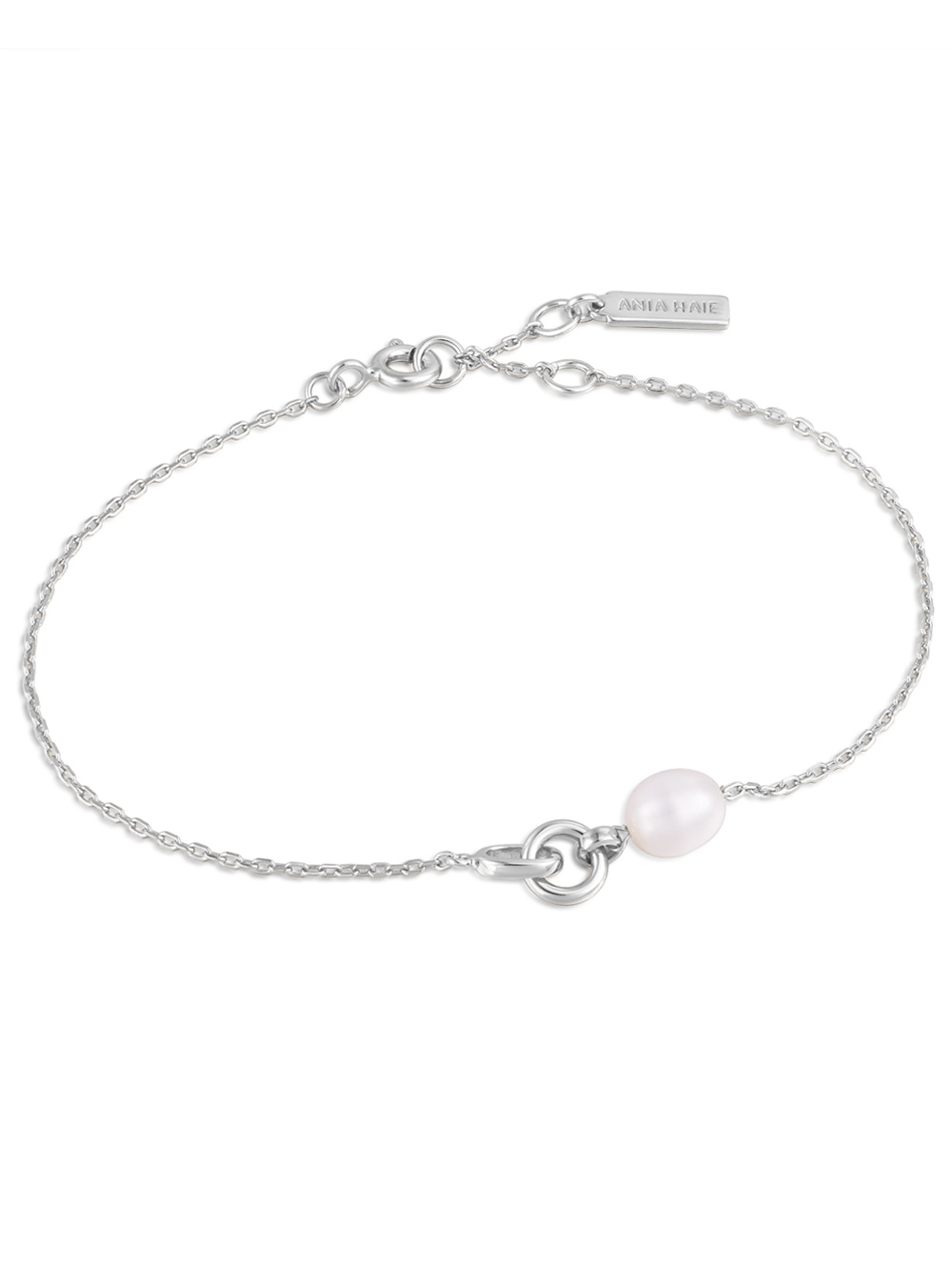 ANIA HAIE Bracciale da donna moderno con sfere multiple in argento sterling 925, lunghezza 16,5 cm + estensione di 2 cm, confezione regalo inclusa, Mittelgroße, Argento sterling, Nessuna indicazione