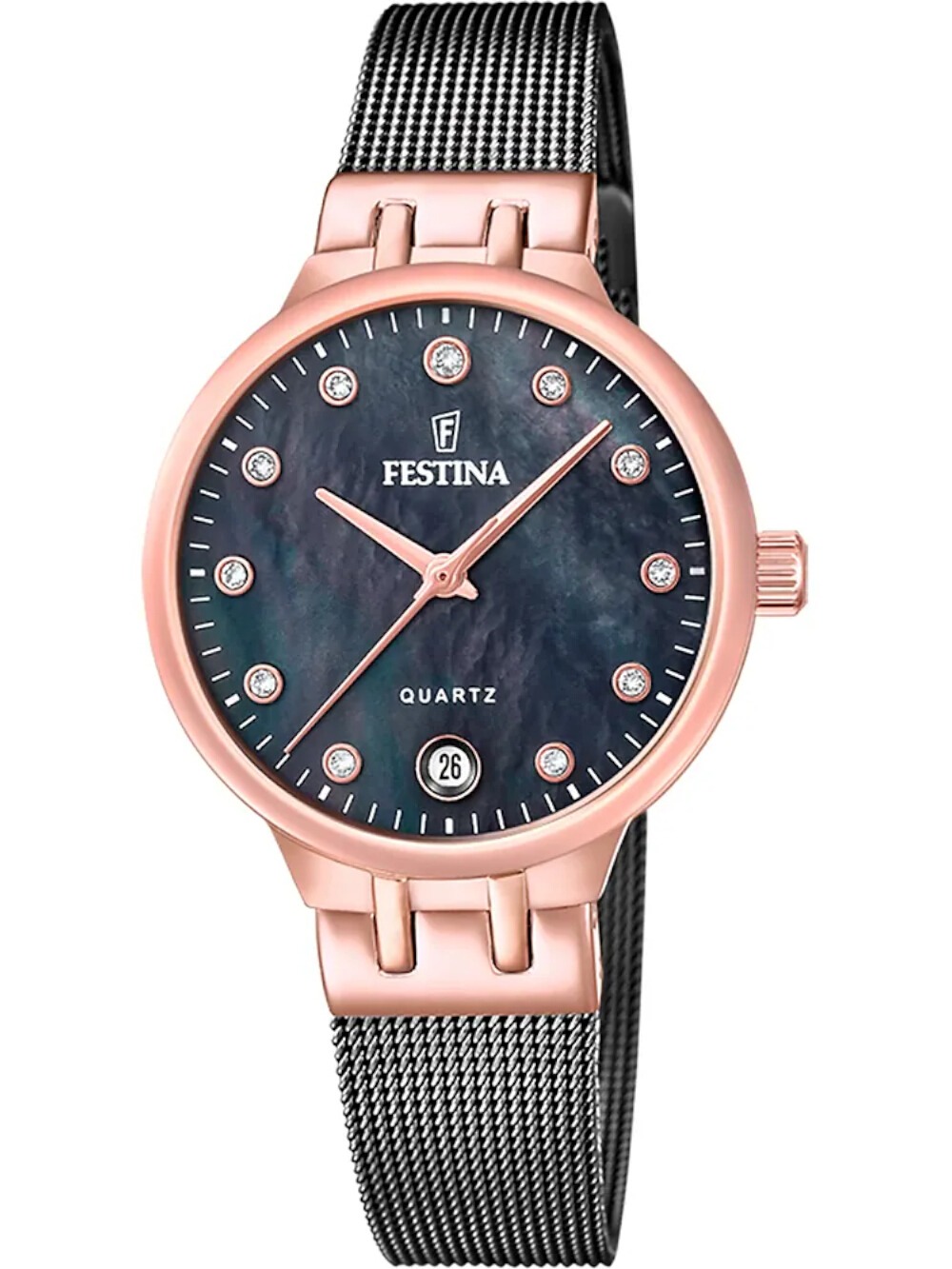Orologio Festina Da Donna In Titanio F20697/3 – Bracciale In Titanio, Datario, 10 Bar