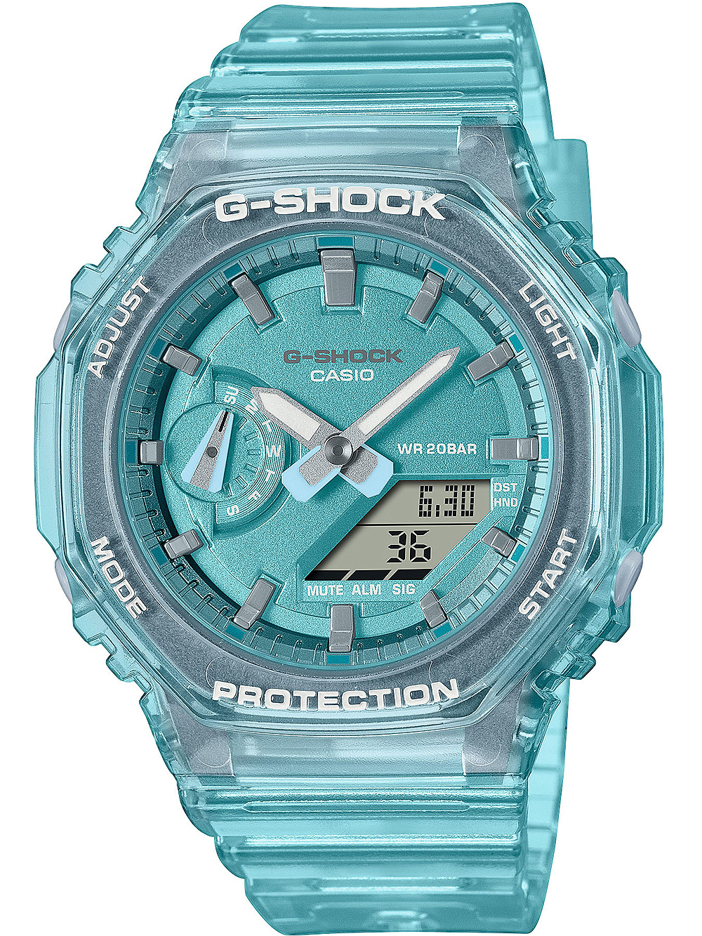 Casio G-Shock GA2100K-1A Orologio Analogico-Digitale Grigio Luce
