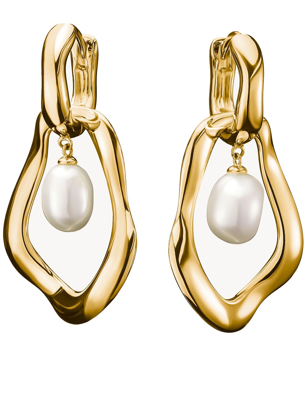 Thomas Sabo Ladies Ear Climber With Cubic Zirconia In 925 Sterling Silver, Gold H2157-414-14