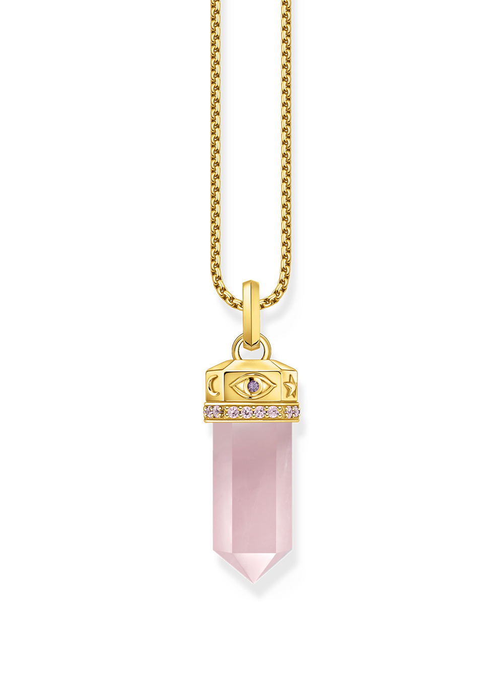 Thomas Sabo Collana Donna Argento Ciondolo Borsa Strass