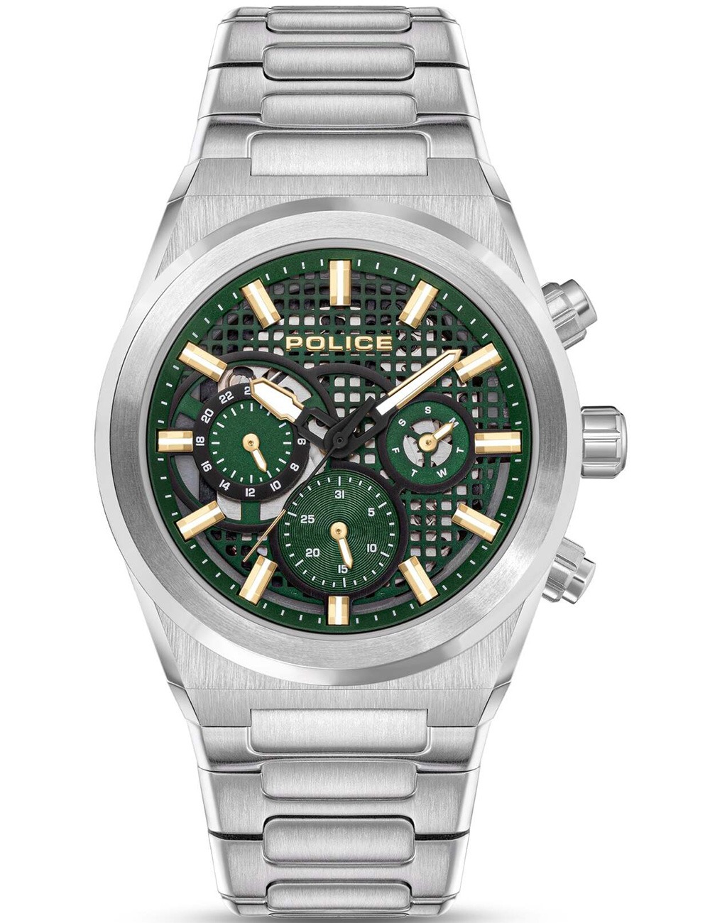 Tommy Hilfiger - Orologio da uomo con bracciale color argento e quadrante blu na