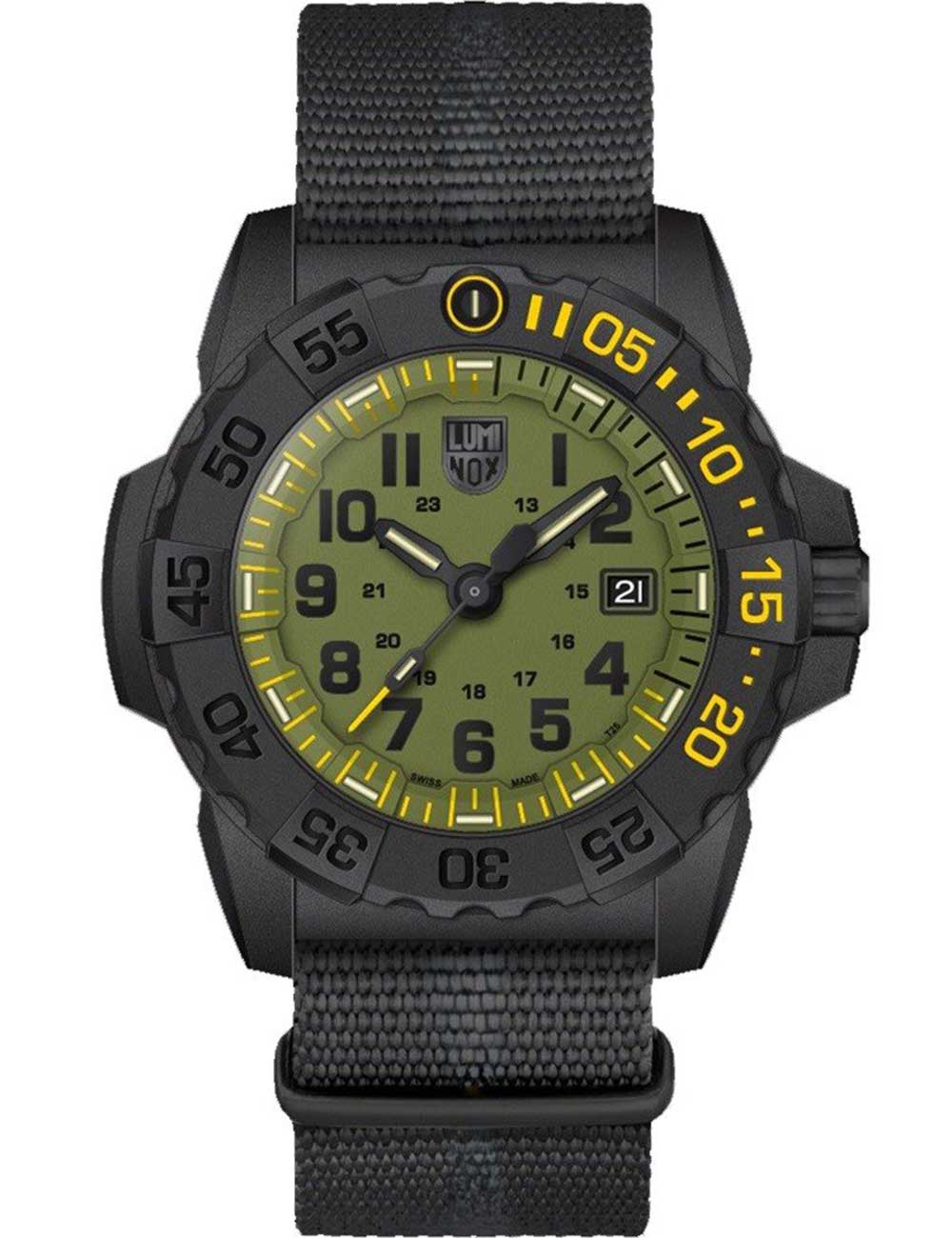Luminox Orologio Subacqueo Uomo Al Quarzo Svizzero – XS.3143, Cinturino In Gomma Blu, Cassa 44 Mm, 200m